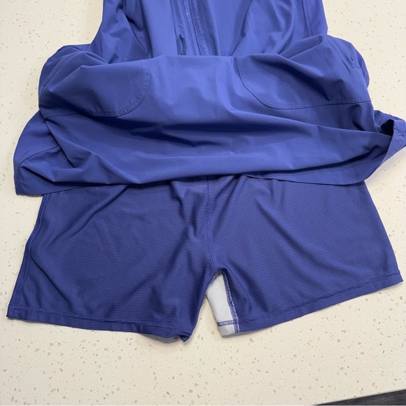 Athleta Expedition Skort Dress Romper Mesh Shorts Size 14 Blue - Picture 16 of 16